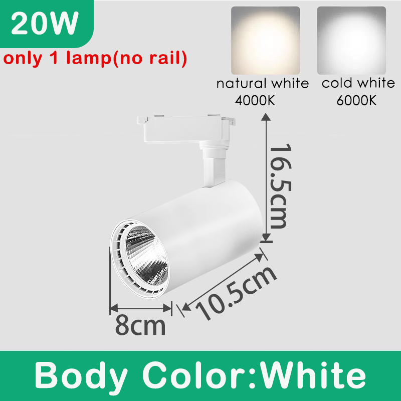 LED-schienenlicht Stelle LED 10W 20W 30W Wandleuchte Flutlicht Kolben Schienen Stelle Schienenbeleuchtung Leuchte Bekleidungsgeschäft Wohnzimmer Hause: dunkel rot / Beige