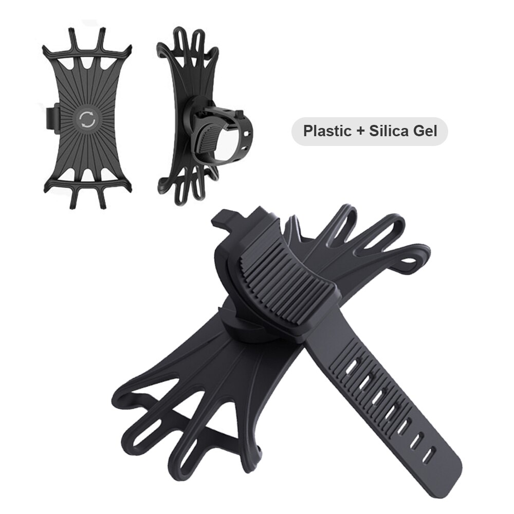 Universal silikone cykel telefon holder motorcykel cykel mobil mobiltelefon holder styr klip holder til iphone samsung