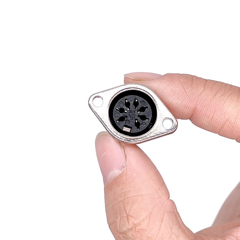 5Pcs Computer Keyboard Plug DIN S Terminal Connector 3P4P5P6P7P8P Female Socket Mount adapter SOLDER MIDI cable connector