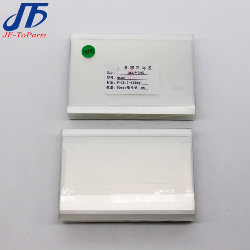 50 stücke 125um Optical Adhesive Klar OCA Kleber für Samsung Galaxy S8 S9 S10 Plus S10E/S7 RAND/ hinweis 8 9 LCD Touch Glas Film