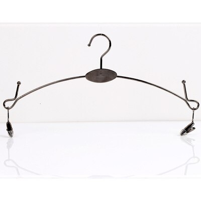 5PCS Metal Gold Hanger for Underwear Bra Clothespin Panties Clip Hangers Non-slip Clothes Drying Rack Wardrobe Storage Organizer: Black 2