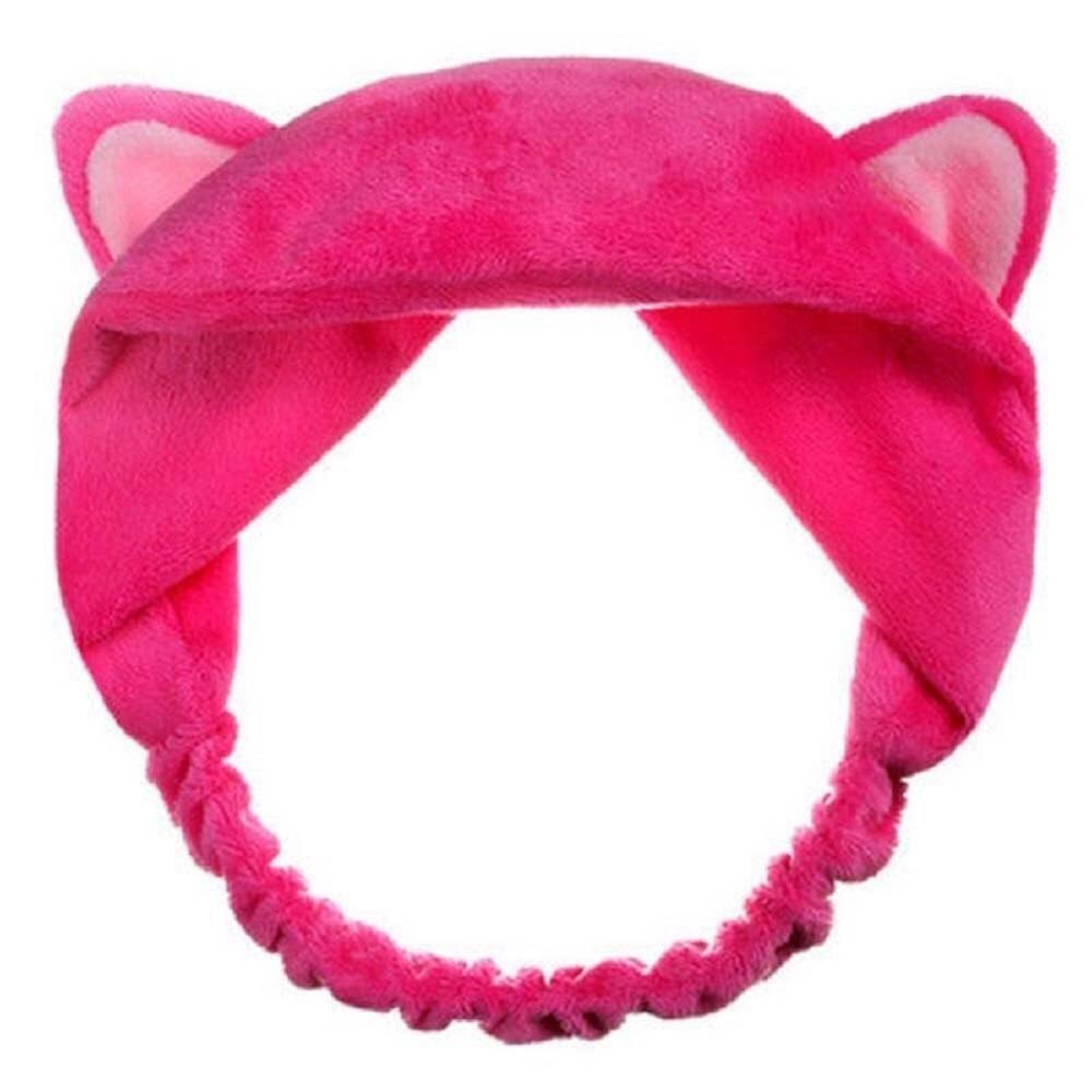 MIVAIUN Handgemaakte kunstbont-hoofdband met kattenoor, kunstdierkostuum, accessoire voor Halloween, Thanksgiving-feest, cosplay (zwart en wit