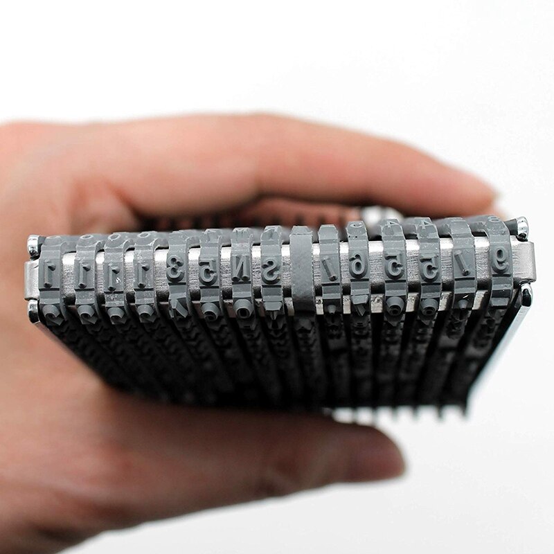 Multipurpose 15 Digit Alphabet Rolling Rubber Stamp English Letter Number Emboss DIY Scrapbooking Roller Stationery