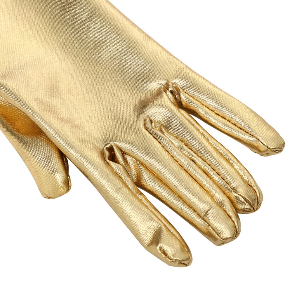 Gant Long en cuir Sexy, brillant, Punk Rock Hip Hop mitaines, Jazz Disco gants lumineux, Bar Cosplay Costumes accessoires 1 pièce