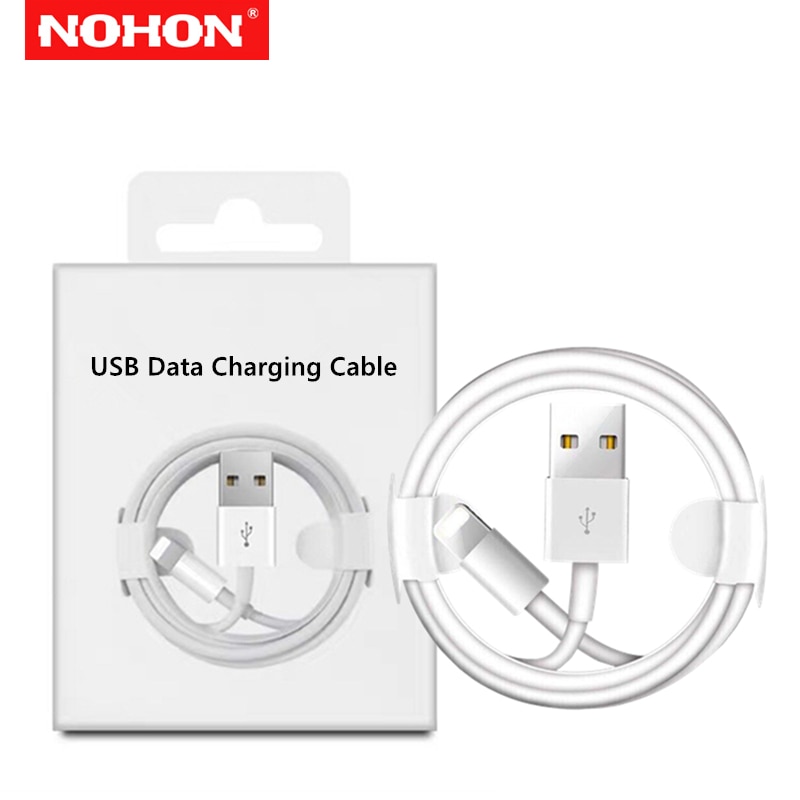 1m de Dados USB Cabo de Carregamento para o iphone 6 6S 7 8 Plus X XR XS 11 Pro Max SE 5 5S 5C iPad mini 2 3 Ar 2 Fio Cabos de Carregador Rápido