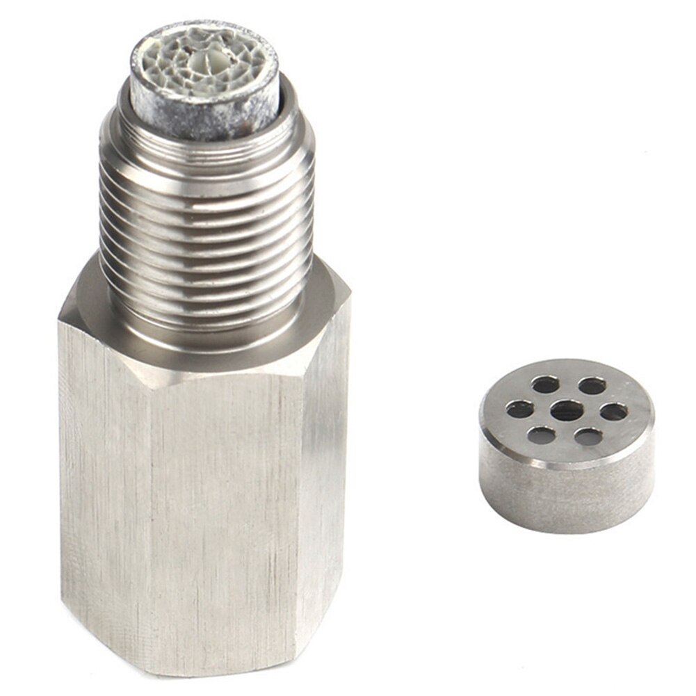 Car CEL Fix Check Engine Light Eliminator Straight Oxygen O2 Sensor Protective Shell Plug Adapter with Mini Catalyst M18 x 1.5