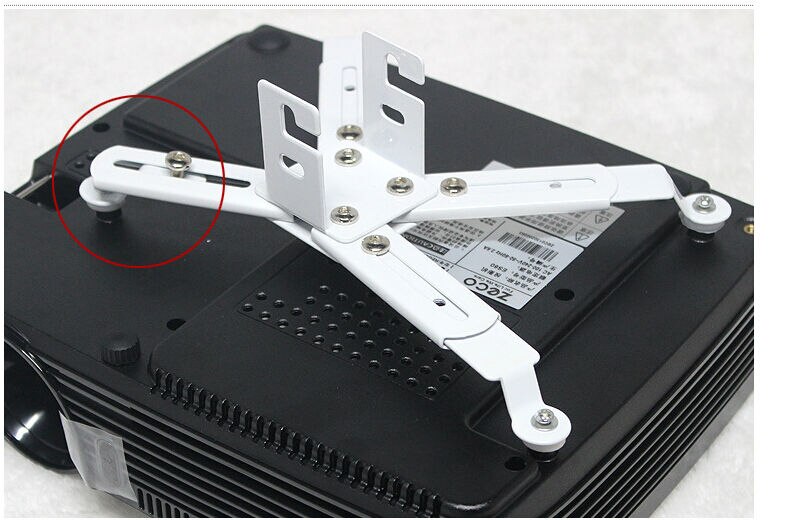 Wysokiej jakości plandeki projektor sufitowy uchwyt robić montażu na ścianie wieszak na DLP LCD rzutnik 5 kg waga ładowania