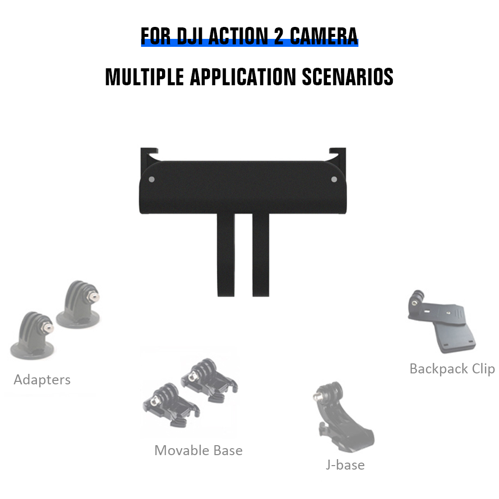 Magnetische adapterhalterung für dji action 2 kamera , 1/4 in -schrauben-stativhalterung, sportkamera- 1/4 -schnittstellen-halterung, silikon