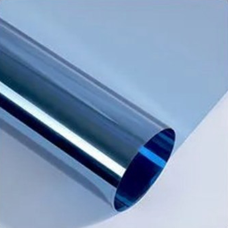 Privacy Film til Vinduer - Ensrettet Daglig Privatliv - Selvklæbende Vinyl - Solblokering Anti UV Reflekterende Vinduesfilm: 250*230cm / Blå