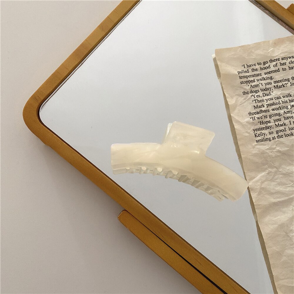 Klo klip til kvinder hårde farverige acetat hår klo store størrelse klemmer klo klip krabbe hår tilbehør: 4