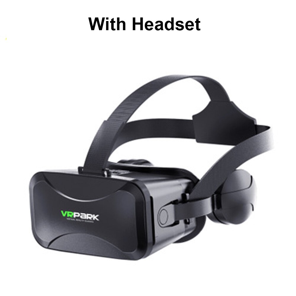 3d vr briller virtual reality vidvinkel fuldskærms visuelle vr briller til android ios smartphone med headset briller: Vr headset