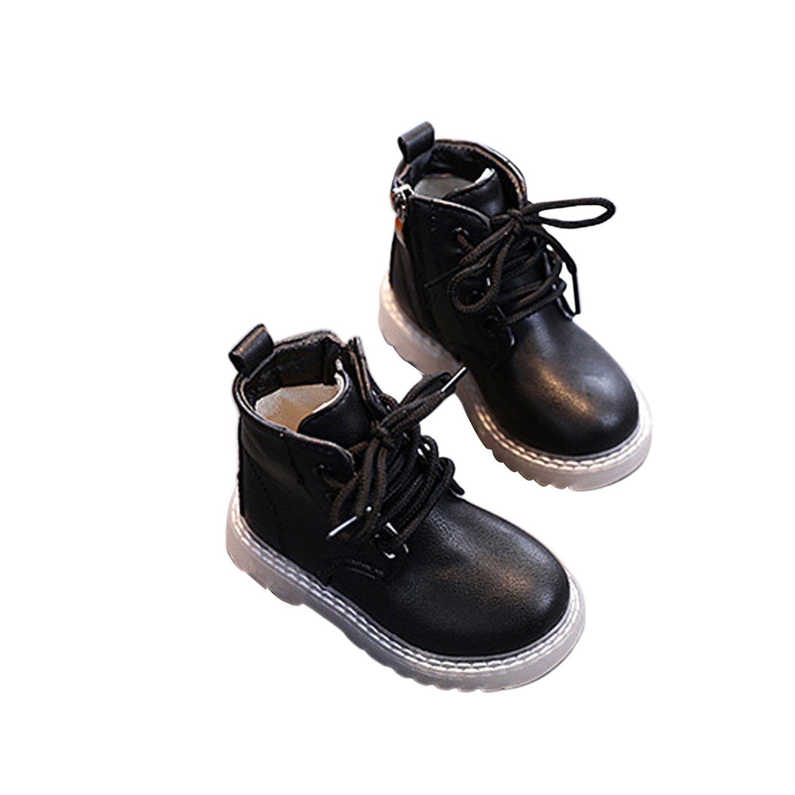 Bottes chaudes de printemps et d'automne pour enfants, chaussures de neige en coton pour filles: Black / 9-15m