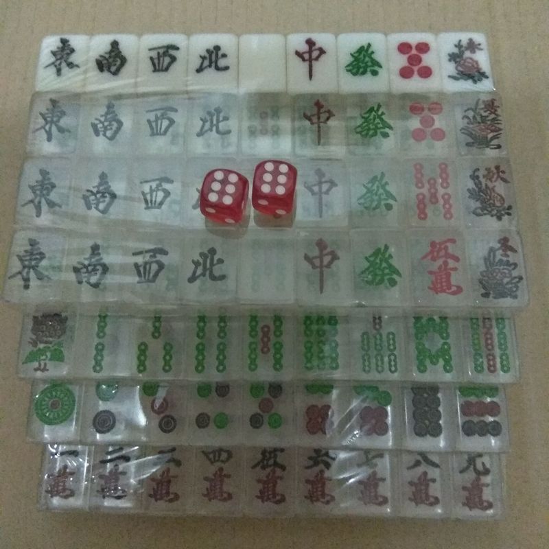 Japanese mahjong tiles/household hand to play mahjong tiles transparent Japanese mahjong 27 mm