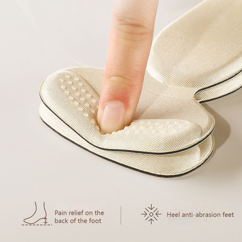 Pegatinas de esponja en forma de T para talón cojín para zapatos Protector de talón para zapatos insertos de tacones altos almohadillas para talón ajustador de zapatos medias plantillas para mujer
