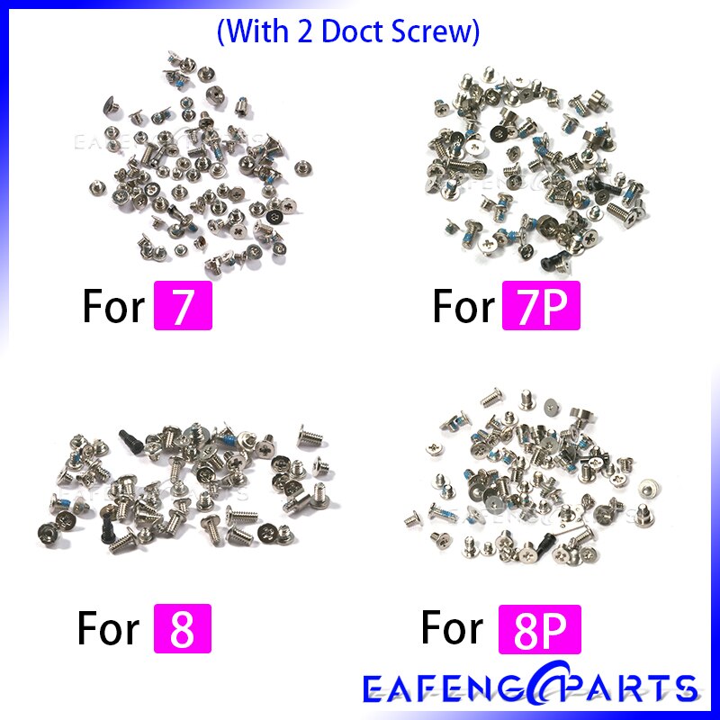 Kit Voor Iphone 5 5S Se 6 6S 7 8 Plus Xs Max Xr X Met 2 Opladen bottom Dock Schroef Onderdelen Reparatie Bouten Volledige Accessoires Set