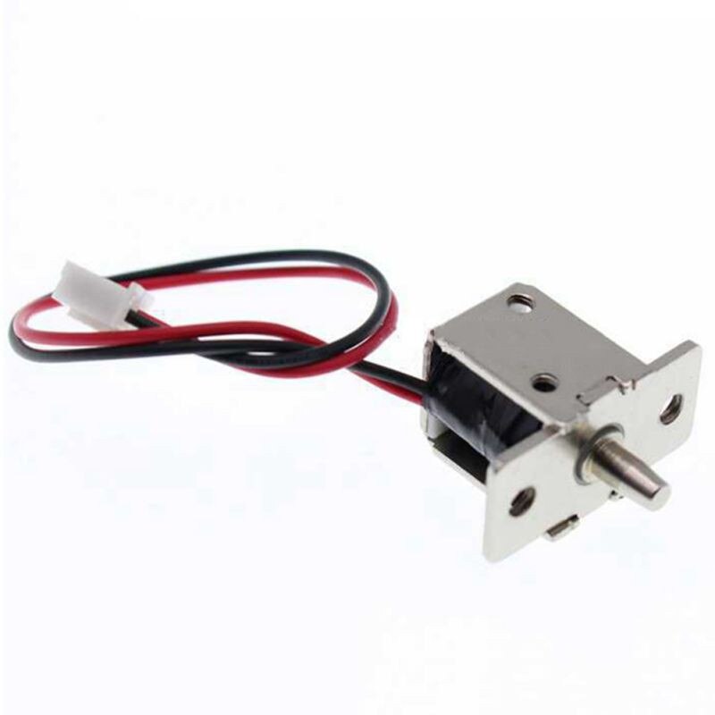 Dc 12V 0.5A Mini Elektrische Magnetische Kabinet Bolt Push-Pull Lock Release Vergadering Solenoid Toegangscontrole