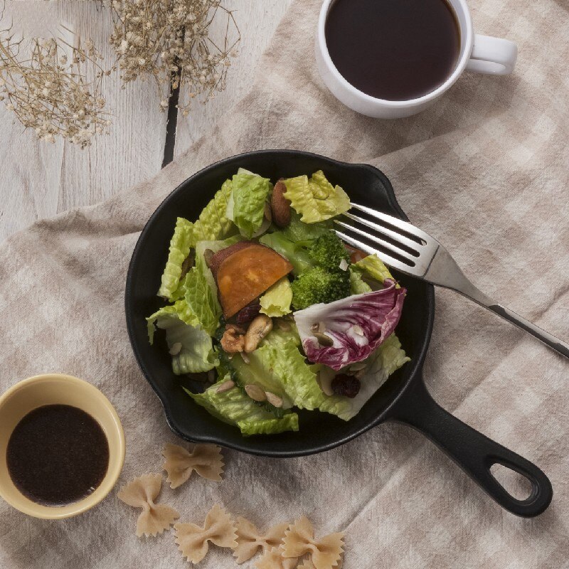 Cast Iron Skillet. Small Pre-Seasoned Skillet for Stovetop, Oven, or Camp Cooking