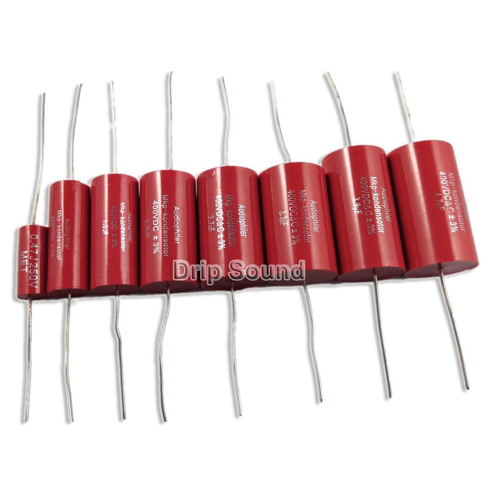 2 pièces 400V 0.47 uF-5.6 uF haut-parleur fréquence diviseur amplificateur croisé filtre Membrane polypropylène Film Non-polarité condensateur