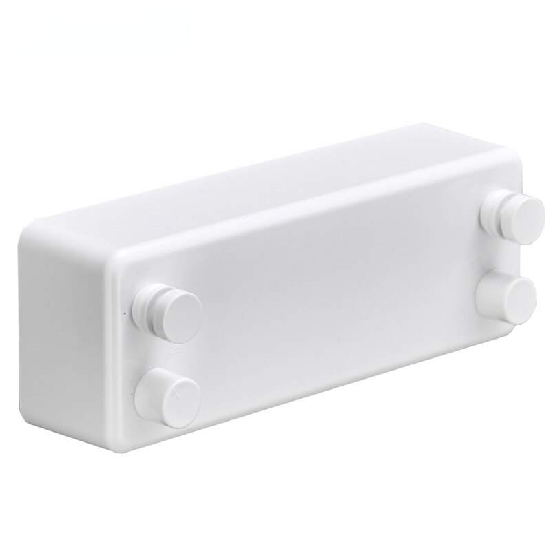 4.2M Double Row Clothesline Wall Mounted Retractable Clothes Dryer Steel Rope Wall Hanger Laundry Dryer Indoor Clothes Line: white-2