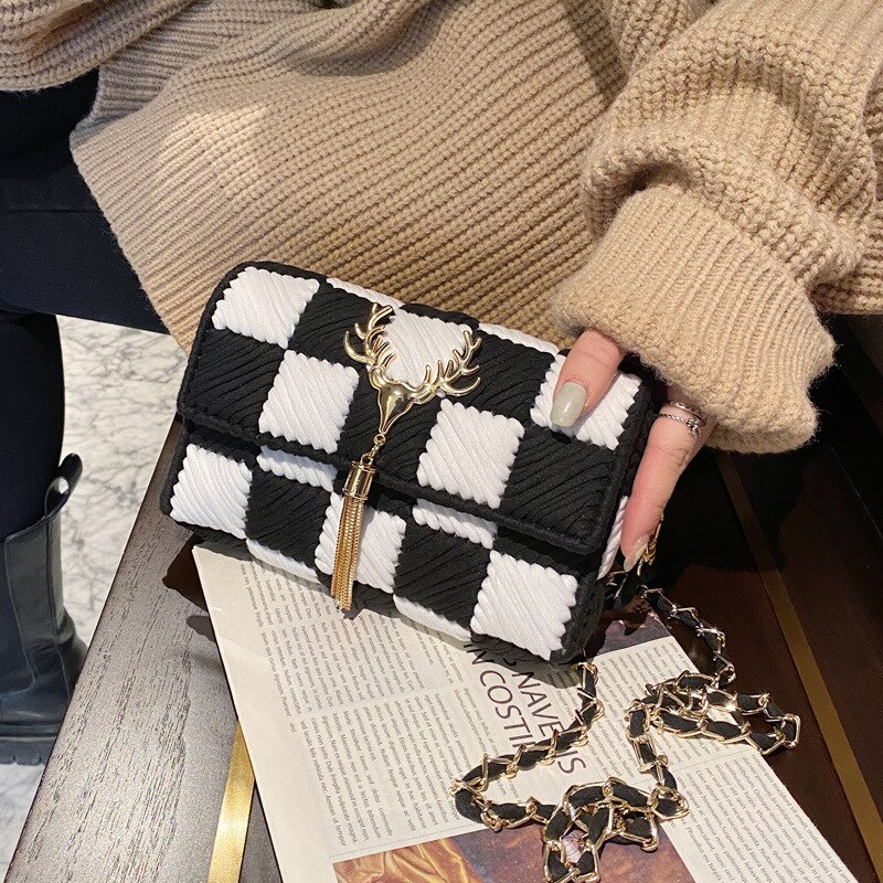 DIY Weaving Bag Grid Handmade Materials Package Handcraft Shoulder Bag Making Supplies Woman Bag Selfmade Sewing Accessories