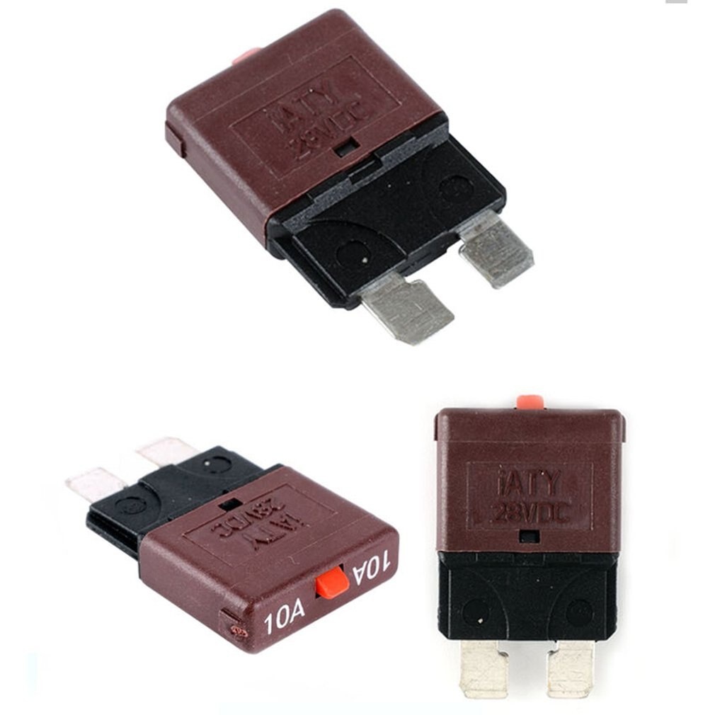 10a sikring 12v/24v passer strømbryterbladet bil bilsett tilbakestillbar innebygd sikring holder beskyttelse stereo manuell nullstille