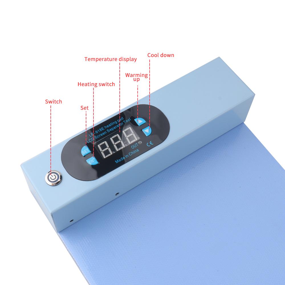 LF-918E LCD-scherm Separator Blauw Scherm Splitter Verwarming Podium Separator Pad Voor iPhone iPad 14 inch Tool CPB Verwarming Pad