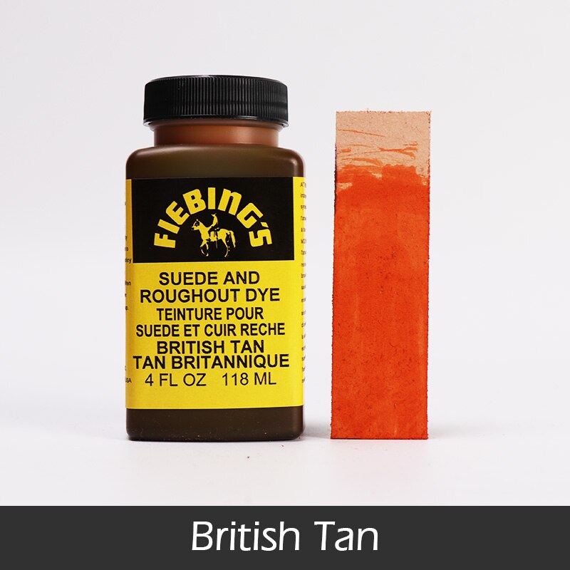 Peinture pour daim, teinture de fourrure et de cuir, colorant pour chaussures, DIY bricolage, 118ml, 19 couleurs disponibles: British Tan-118ml