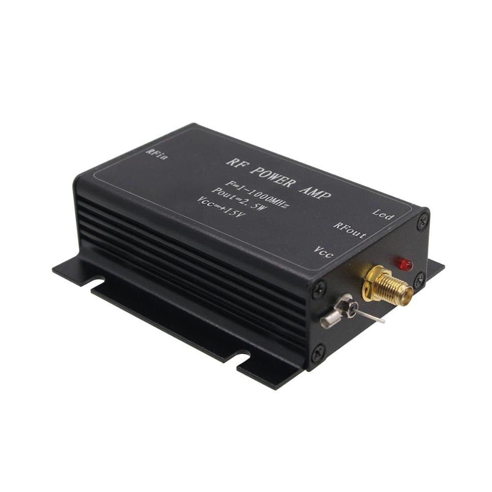 TZT 2.5W RF Power Amplifier 1-1000MHz Radio Frequency Power Amplifier Black