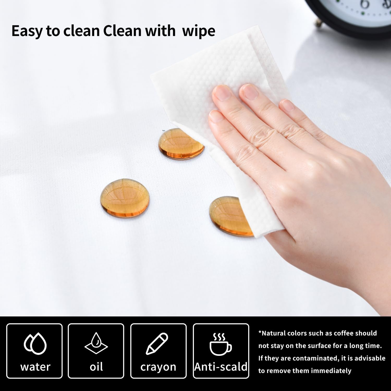 Clear Desk Mat, Non-Slip PVC Clear Desk Pad, Heat Resistant & Waterproof Writing Mat Desk Table Protector for Home and Office