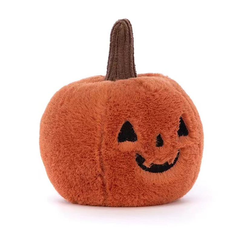 Hochwertige orangefarbene Halloween-Kürbis-Plüschpuppe, süßes Kürbis-Plüschkissen, Urlaubsdekoration, für Jungen und Mädchen: 51cm-99cm