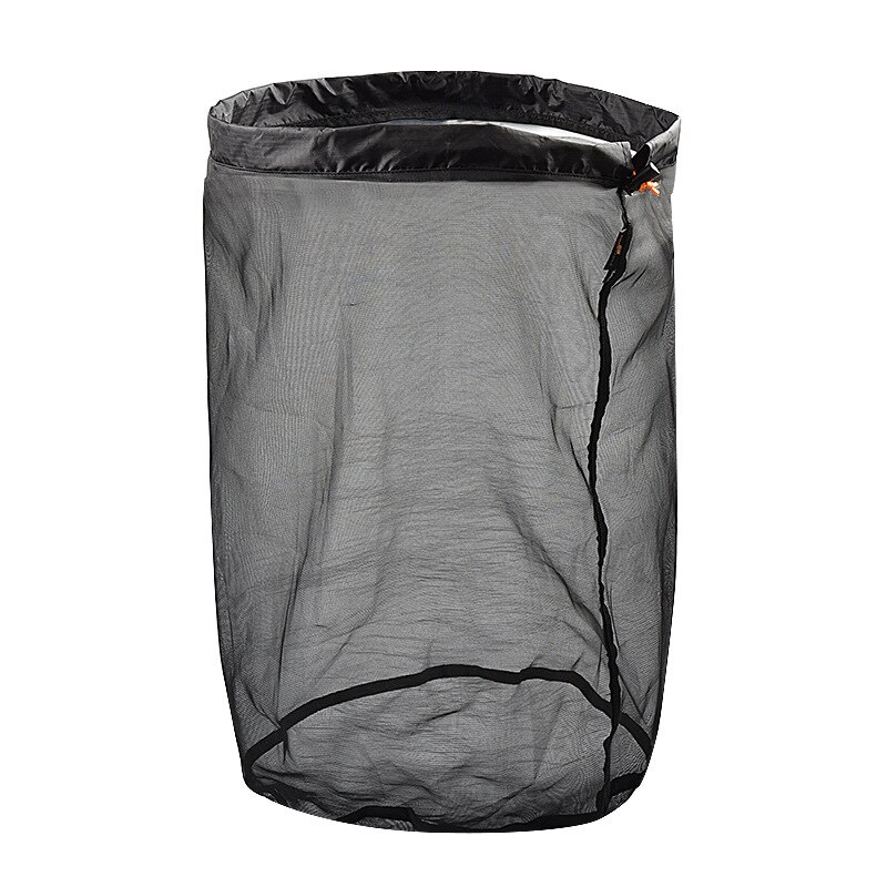 S xxl xxl ultraleve malha saco de armazenamento sacos cordão alta qualidade ao ar livre saco de coisas viagem organizador caminhadas ferramenta: Black XXL