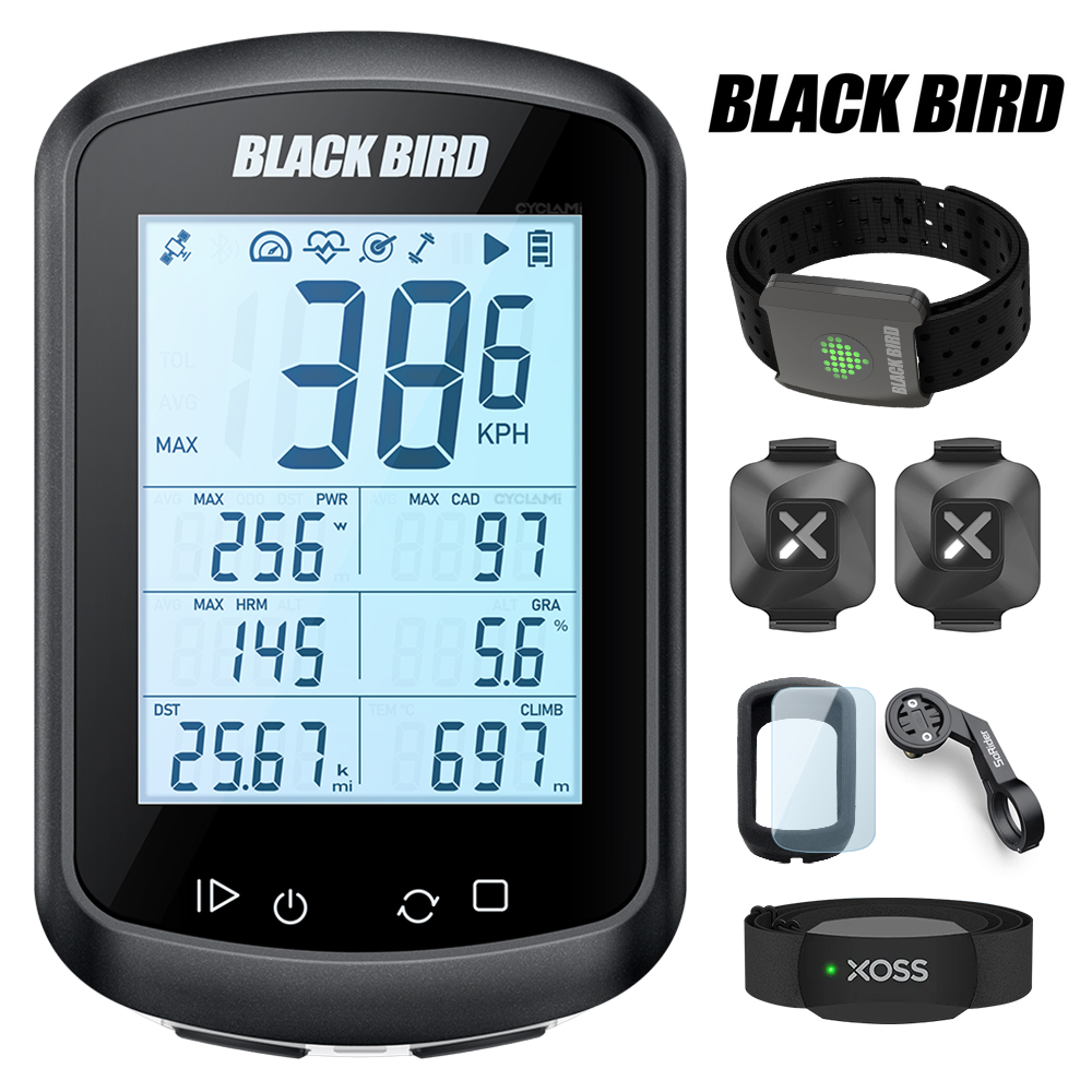 Blackbird-Ordinateur de vélo GPS BB18, compteur de vitesse sans fil, cycle de cyclisme, odomcirculation, compteur de vitesse de vélo, capteur XOSS, moniteur