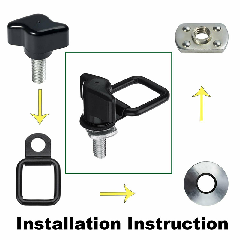 Hardtop snel te verwijderen duimschroef d-ringen kit voor jeep wrangler cj yj tj jk jku