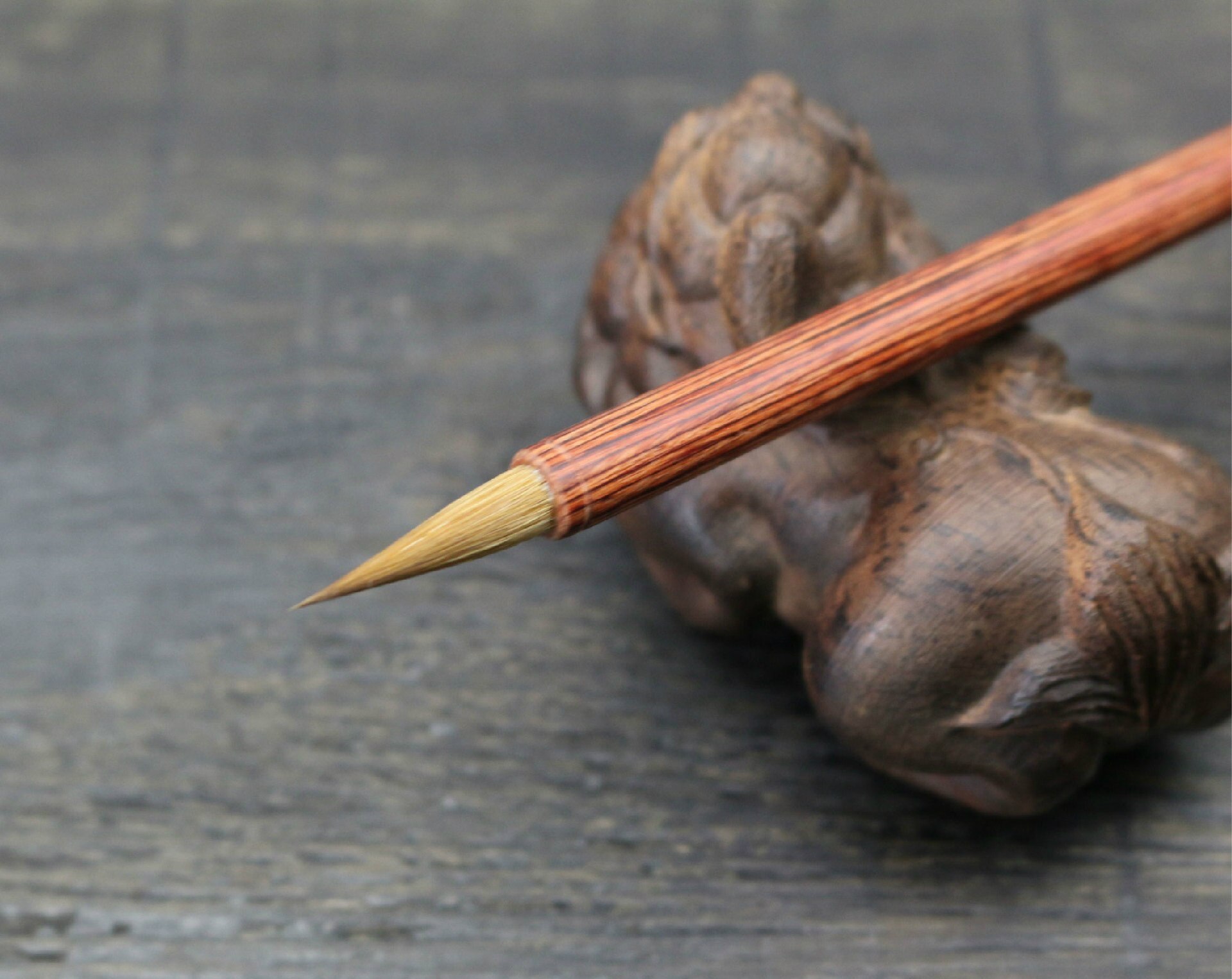 Pure Weasel Hair Calligraphy Brush Landscape Painting Handwriting Small Regular Script Pen Brush 2pcs/set