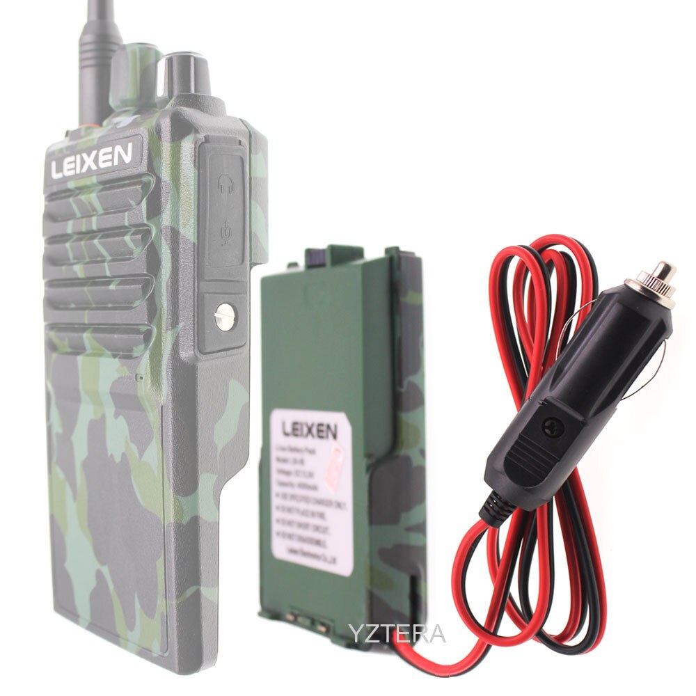 Originele Leixen Batterij Eliminator Car Charger Voor Leixen Note UV-25D Twee Manier Radio