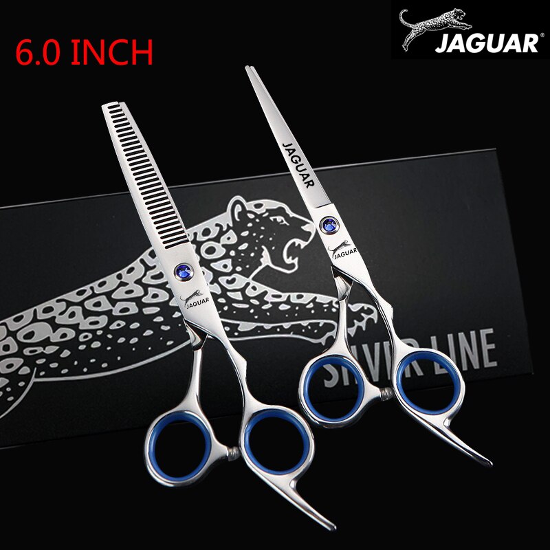 JAGUAR Hair Scissors 5.5&6.0 Inch Cutting Thinning Set Hairdressing Scissors Barber Tools salons she: 6.0 Inch Set 06