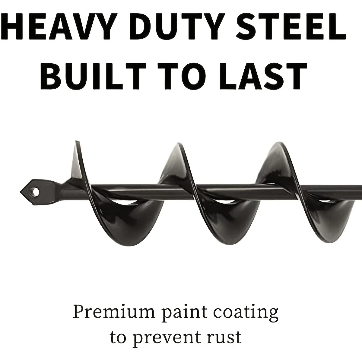 Barrena de jardín, accesorios de broca en espiral, macetero de flores de jardinería, taladro de tierra, herramienta excavadora de agujeros, broca de suelo suelto