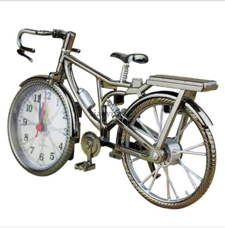 Bicycle Clock Home Office Desk Vintage Iron Big Wa... – Grandado