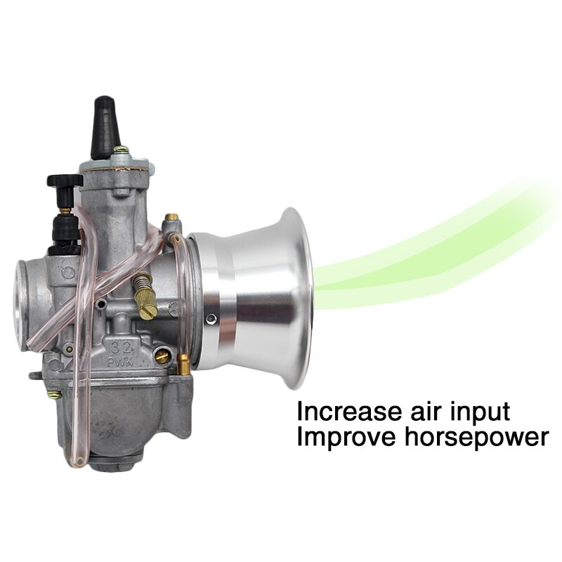 ZS MOTOS – carburateur filtre à Air, 55mm, Modification en compétition, coupe-vent, cornet, pour PWK 32 34 mm
