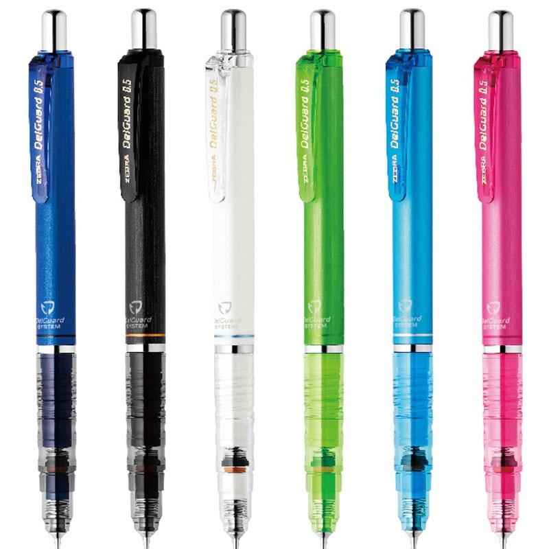 Lápis mecânico zebra delguard, lápis para escola, 1 peça, anti-quebra, núcleo mecânico, de alta qualidade