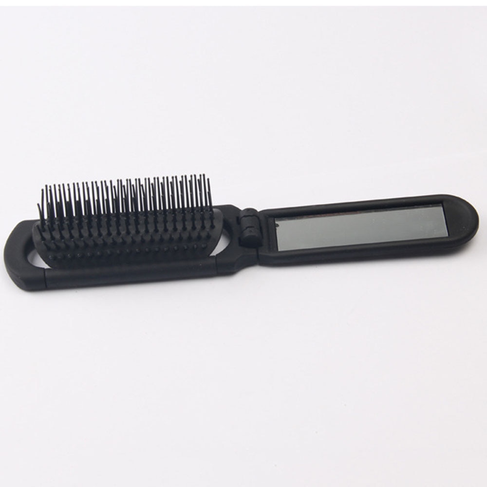 Peigne à cheveux de voyage , Portable et pliable, avec miroir, format de poche Compact, portefeuille, outils de coiffure