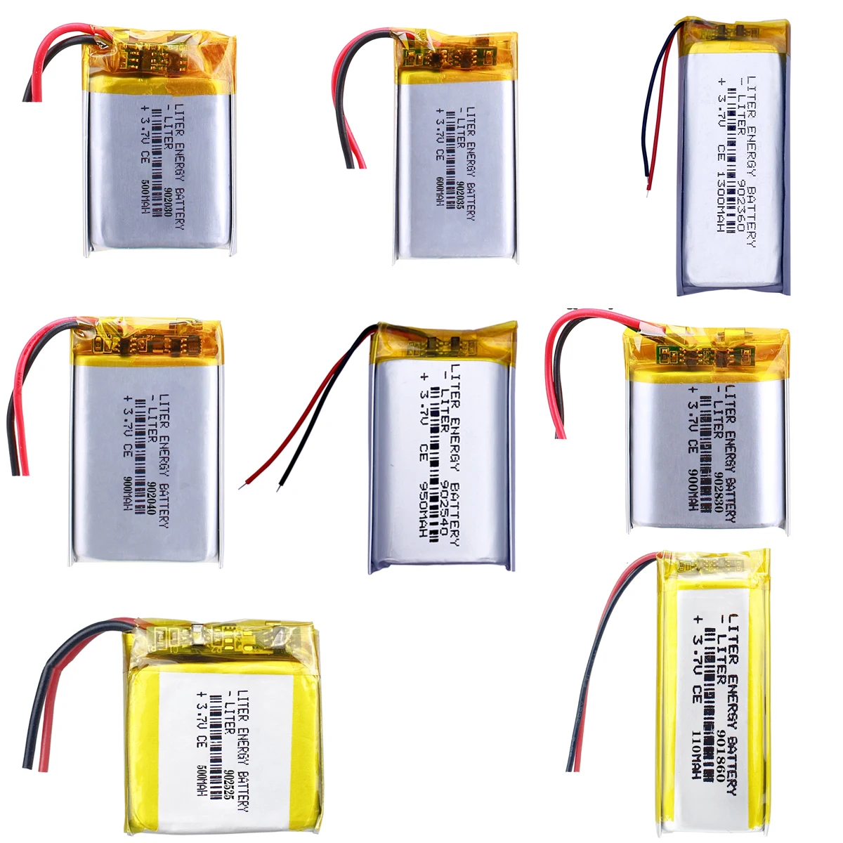 3.7V Lithium Polymer Li-Po li ion Rechargeable Battery 902525 Lipo cells For Electrograph Bluetooth speaker