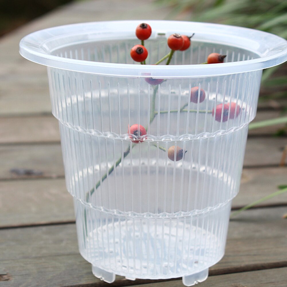 5/6/7 inch gaas pot pp transparante orchideeën bloempot duurzame vlezige plantenbak bloempot met gaten huis tuinieren decoratie