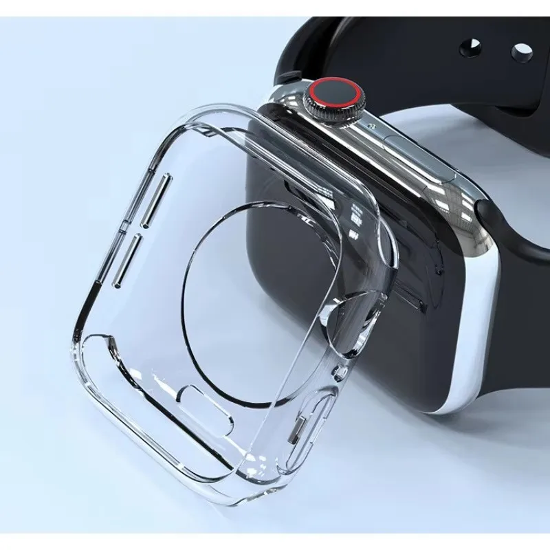 Läpinäkyvä kotelo apple watch series 10: lle 46mm 42mm 9 8 7 45mm 41mm:lle , ei näytönsuojaa, täysikokoinen tpu-puskurisuoja iwatch  se 6 5 4 44 40mm:lle