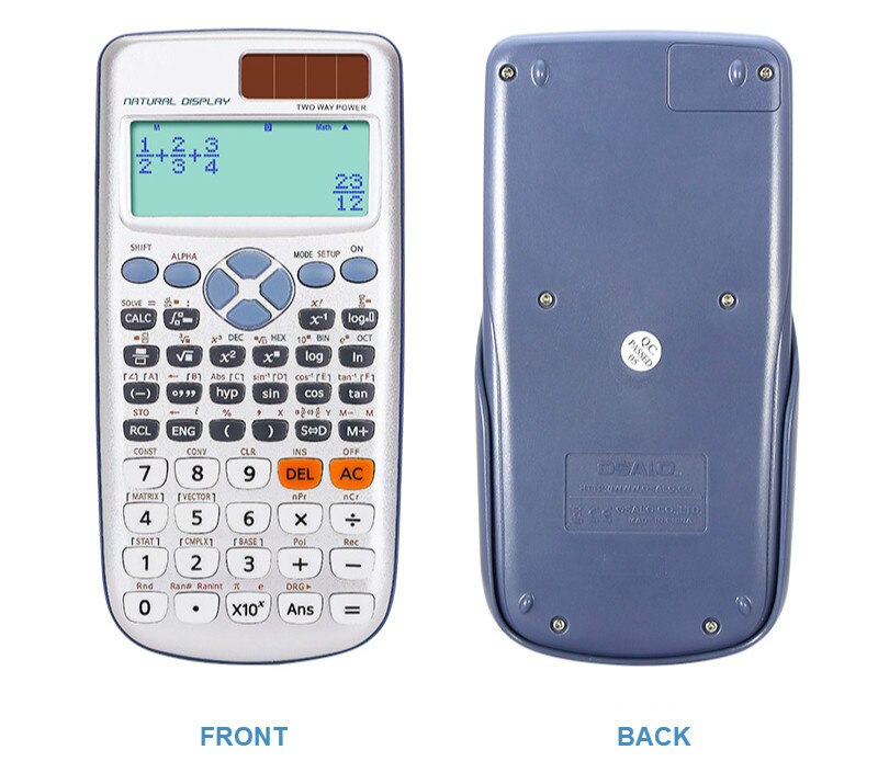 12-digit Scientific Calculator Multifunctional Calculators Solar Function Calculation Calculation Tool Financial Office Supplies