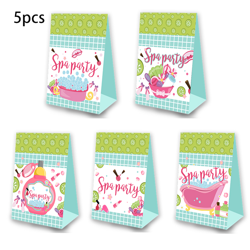 SPA Theme Party Favor Popcorn Box Candy Box Box theme Birthday Party Supplies Decoration Party Suppli: Candy Box-A-5PCS