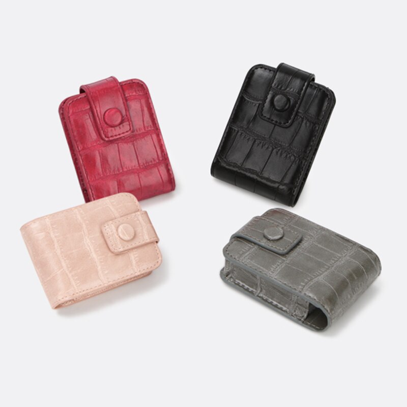 Lipstick Cosmetische Tas Met Spiegel Make-Up Tas Travel Pouch Organizer Pu Lederen Draagbare Beauty Case Toolbox Kleine Opslag Gevallen