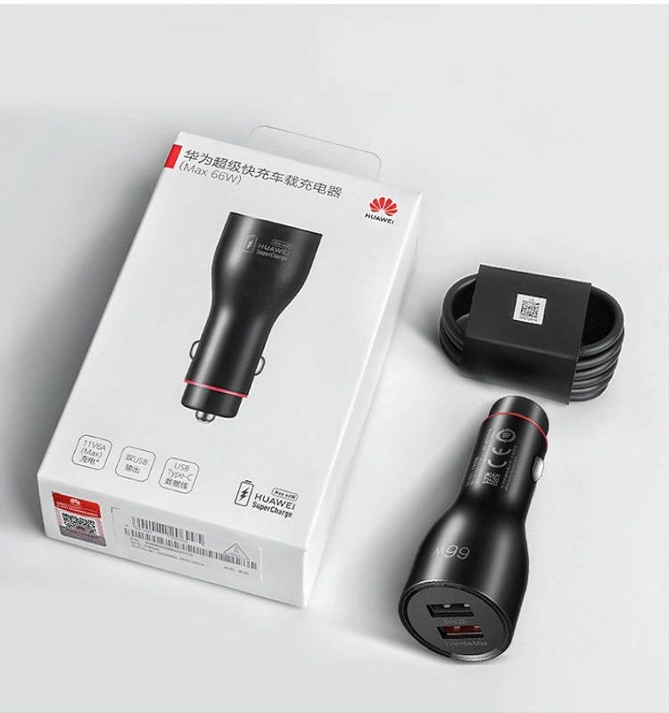 Huawei Car Charger SuperCharge 66W Max USB Type C Cable Original for Mate 40 RS Mate 40 Pro+ Mate 40 Pro Nova 8 Pro Nova 8 Nova