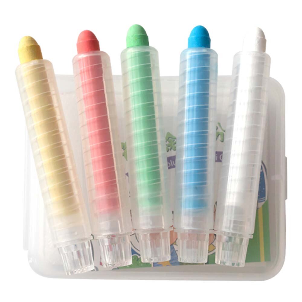 6/12 Pcs Chalks Water-Soluble Dust-Free Color Chalk Drawing Board Erasable Solid Chalk Is Not Easy To Break Drawing Chalks For