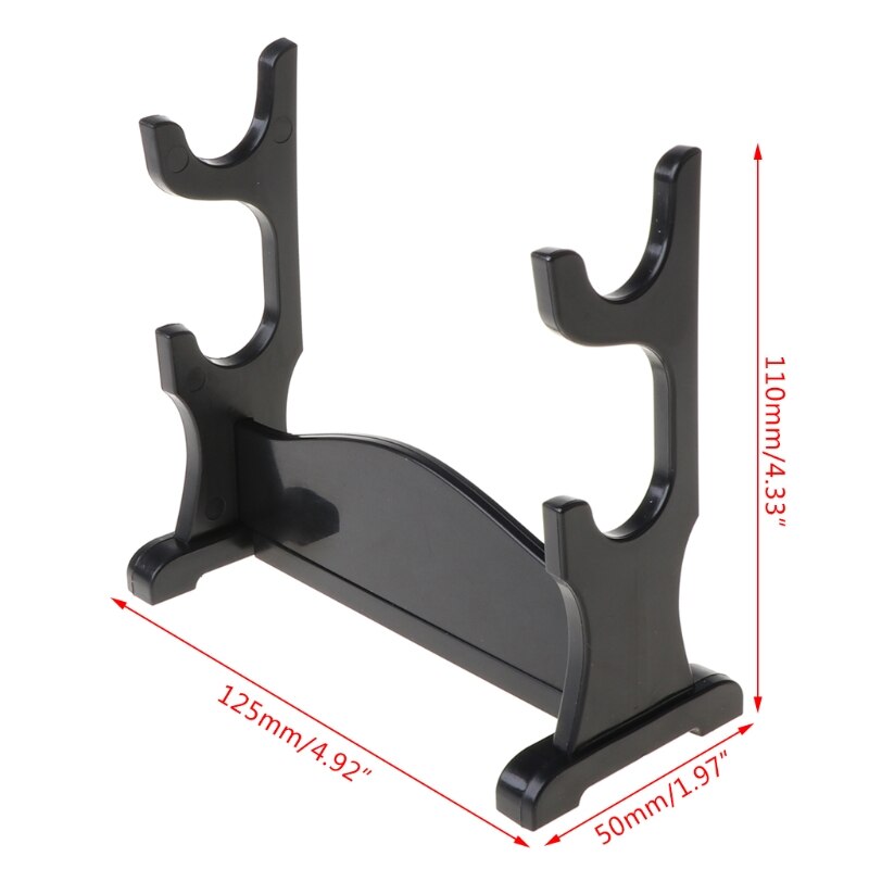 Two Tiers Holder Display Stand / Acrylic Bracket Rack for Cartoon and Comics Show Sword Magic Wand Collection